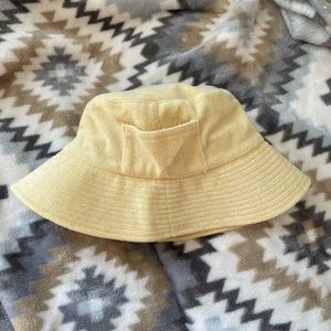 lack of color terry bucket hat NWOT